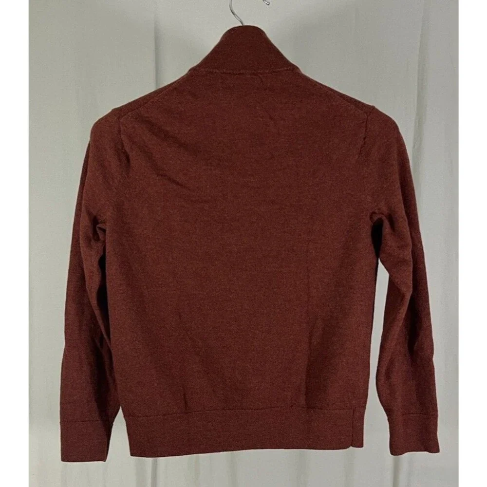 Banana Republic Merino Wool Sweater Men’s M Burnt Orange *See Photos